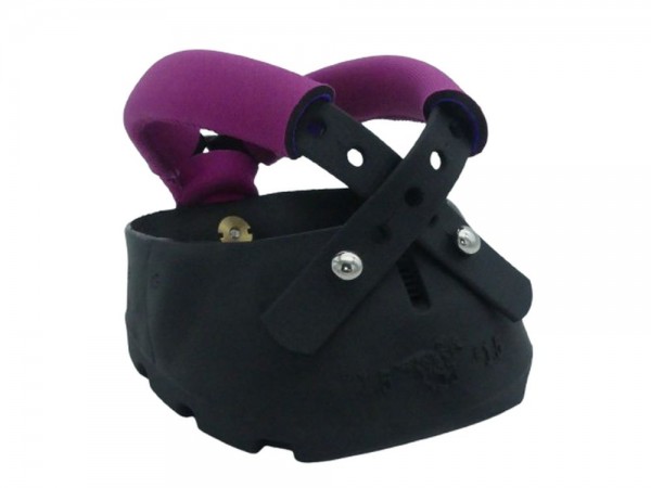 Glove Hufschuh mit GG's Softystraps Brombeere